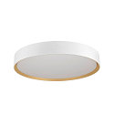SLV LED Wand- und Deckenleuchte DECONA PHASE, rund, 23W 2700/3000K (CCT Switch), dimmbar, wei� / gold