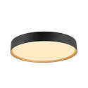 wall and ceiling luminaire DECONA PHASE round, CCT Switch IP44, gold, black dimmable