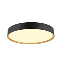 SLV LED Wand- und Deckenleuchte DECONA PHASE, rund, 23W 2700/3000K (CCT Switch), dimmbar, schwarz / gold
