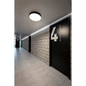 SLV LED Wand- und Deckenleuchte DECONA PHASE, rund, 23W 2700/3000K (CCT Switch), dimmbar, schwarz / gold