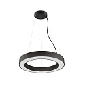 SLV pendant luminaire MEDO� RING 60 DALI for VDU workstation, DALI controllable, CCT Switch IP20, black dimmable