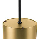 SLV pendant luminaire OCULUS PHASE DTW PVD round, Dim-To-Warm, adjustable IP20, brushed brass dimmable