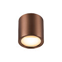 SLV ceiling luminaire OCULUS PHASE DTW round, Dim-To-Warm, adjustable, with lens optics IP20, copper dimmable