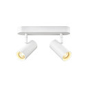 wall and ceiling luminaire NOBLO� DOUBLE PHASE DTW 2 flames, round, Dim-To-Warm IP20, white dimmable