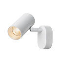 SLV wall and ceiling luminaire NOBLO� SINGLE PHASE 1 flame, round IP20, white dimmable