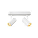 wall and ceiling luminaire NOBLO� DOUBLE PHASE 2 flames, round IP20, white dimmable