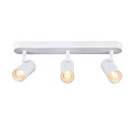SLV wall and ceiling luminaire NOBLO� TRIPLE PHASE 3 flames, cylindrical, cardanic swivelling IP20, white dimmable