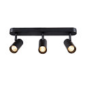 SLV LED Wand- und Deckenstrahler NOBLO� TRIPLE PHASE, IP20, 3-flammig, kardanisch, CRi>90, dimmbar, 19W 2700K 2350lm 32�, schwarz