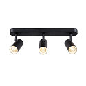 SLV LED Wand- und Deckenstrahler NOBLO� TRIPLE PHASE, IP20, 3-flammig, kardanisch, CRi>90, dimmbar, 19W 2700K 2350lm 32�, schwarz