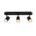 SLV LED Wand- und Deckenstrahler NOBLO� TRIPLE PHASE, IP20, 3-flammig, kardanisch, CRi>90, dimmbar, 19W 2700K 2350lm 32�, schwarz