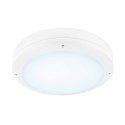 SLV LED Aufbauleuchte OUTDOOR BULKHEAD V 360, IP65 IK10, � 36cm, 20W 3000/4000/6500K 110�, CRI 80, schaltbar, schwarz, wei�