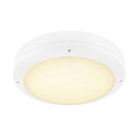 SLV LED Aufbauleuchte OUTDOOR BULKHEAD V 360, IP65 IK10, � 36cm, 20W 3000/4000/6500K 110�, CRI 80, schaltbar, schwarz, wei�
