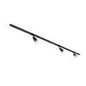 SLV 1-Phasen System Leuchte PURI 2.0, 3er Set, QPAR51, IK02, IP20, dimmbar, schwarz