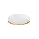 SLV ceiling luminaire DECONA 30 CL round, suitable for VDU workstation IP44, gold, white, lacquered dimmable