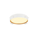SLV ceiling luminaire DECONA 30 CL round, suitable for VDU workstation IP44, gold, white, lacquered dimmable