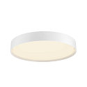 SLV ceiling luminaire DECONA 42 CL round, suitable for VDU workstation IP44, white, lacquered dimmable