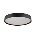 SLV ceiling luminaire DECONA 42 CL round, suitable for VDU workstation IP44, black, lacquered dimmable