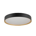 SLV ceiling luminaire DECONA 42 CL round, suitable for VDU workstation IP44, gold, black, lacquered dimmable