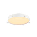 SLV ceiling luminaire DECONA 42 CL round, with sensor, suitable for VDU workstation IP44, white, lacquered 