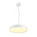 SLV ceiling luminaire DECONA 42 CL round, with sensor, suitable for VDU workstation IP44, white, lacquered 