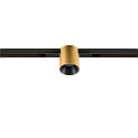 SLV track spot FIXT-IT! round, built-in version, suitable for VDU workstation IP20, gold, black, lacquered dimmable