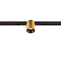 track spot FIXT-IT! round, built-in version, suitable for VDU workstation IP20, gold, black, lacquered dimmable