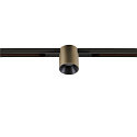 SLV LED Spot FIXT-IT!, 48V, DALI, rund, f�r Einbauschiene, 36�, 7W, 3000K, 850lm, UGR<19, IP20, dimmbar, bronze/schwarz