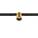 SLV LED Spot FIXT-IT!, 48V, DALI, rund, f�r Einbauschiene, 36�, 8W, 2000-3000K, 480lm, UGR<19, IP20, dimmbar, gold/schwarz