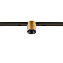 SLV LED Spot FIXT-IT!, 48V, DALI, rund, f�r Einbauschiene, 36�, 8W, 2000-3000K, 480lm, UGR<19, IP20, dimmbar, gold/schwarz