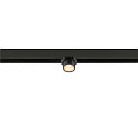 SLV LED Spot FIXT-IT!, 48V, DALI, rund, f�r Aufbauschiene, 36�, 7W, 2700K, 800lm, UGR<19, IP20, dimmbar, bronze/schwarz