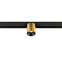 SLV track spot FIXT-IT! round, surface-mounted version, suitable for VDU workstation IP20, gold, black, lacquered dimmable