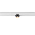 SLV track spot FIXT-IT! round, surface-mounted version, suitable for VDU workstation IP20, black, white, lacquered dimmable