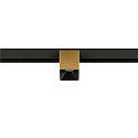 SLV LED Spot FIXT-IT!, 48V, DALI, eckig, f�r Aufbauschiene, 36�, 7W, 2700K, 800lm, UGR<19, IP20, dimmbar, gold/schwarz