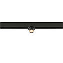 SLV track spot FIXT-IT! round, surface-mounted version, suitable for VDU workstation IP20, bronze, black, lacquered dimmable