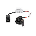SLV LED Deckeneinbauleuchte NEW TRIA� 45, rund, 24�, 4W, 2700K, 360lm, UGR<22, IK02, IP20, schwarz
