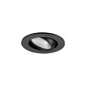 SLV LED Deckeneinbauleuchte NEW TRIA� 45, rund, 24�, 4W, 2700K, 360lm, UGR<22, IK02, IP20, schwarz