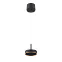 SLV pendant luminaire GRIP! FLAT IP20, gold, black dimmable