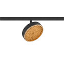 SLV track spot GRIP! FLAT round IP20, gold, black, lacquered dimmable