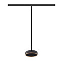 pendant luminaire GRIP! FLAT IP20, gold, black dimmable