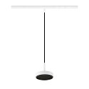 SLV pendant luminaire GRIP! FLAT IP20, black, white dimmable