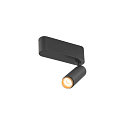 SLV ceiling luminaire GRIP!S SINGLE suitable for VDU workstation IP20, gold, black, lacquered dimmable