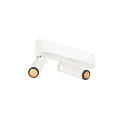 ceiling luminaire GRIP!S DOUBLE suitable for VDU workstation IP20, black, white, lacquered dimmable