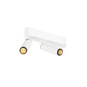 ceiling luminaire GRIP!S DOUBLE suitable for VDU workstation IP20, black, white, lacquered dimmable