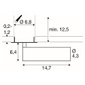 SLV LED Deckeneinbaustrahler GRIP! M, zylindrisch, 42�, 21W, IP20, dimmbar, 3000K, 2110lm, wei�/schwarz