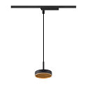 SLV 1-phase pendant luminaire GRIP! FLAT down, without shade, CCT Switch IP20, gold, black dimmable