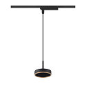SLV 1-phase pendant luminaire GRIP! FLAT down, without shade, CCT Switch IP20, gold, black dimmable