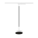 SLV 1-phase pendant luminaire GRIP! FLAT down, without shade, CCT Switch IP20, black, white dimmable
