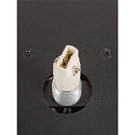 SLV Wandaufbauleuchte SUN WL UP, rund, G9, 1x max. 5W, IP20, dimmbar, schwarz