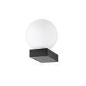SLV Wandaufbauleuchte SUN WL UP, rund, G9, 1x max. 5W, IP20, dimmbar, schwarz
