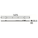 SLV LED Lichttr�ger RETRO LT 150 WB, IP20 IK04, 147.5cm, 22-60W (multi) 3500-5000K (CCT) 11500lm, schaltbar, wei�, breit strahlend